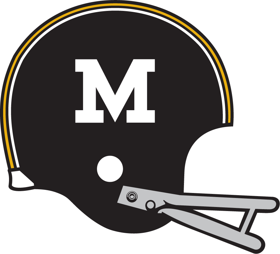 Missouri Tigers 1971-1977 Helmet Logo diy DTF decal sticker